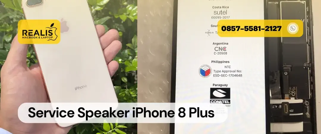 Service Speaker iPhone 8 Plus – 0857-5581-2127