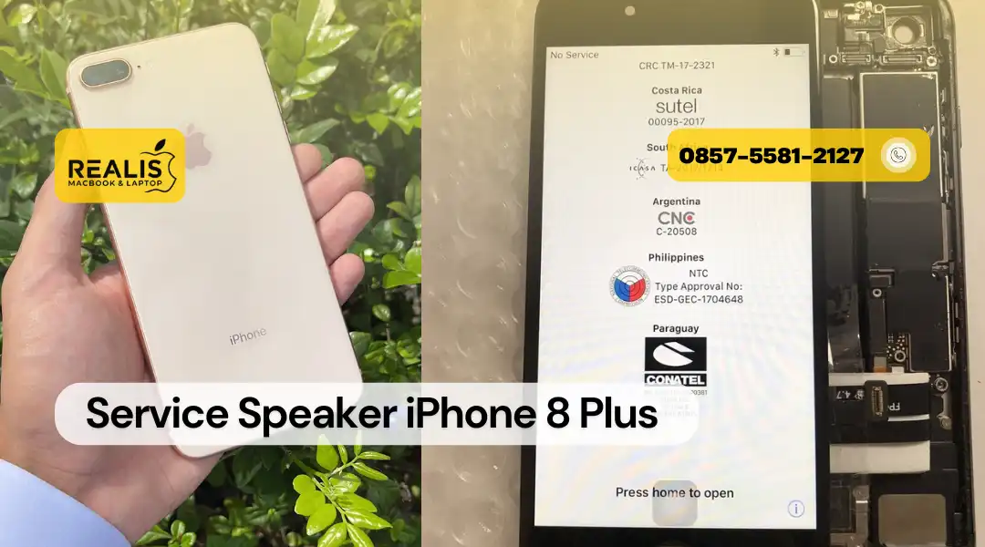 Service Speaker iPhone 8 Plus – 0857-5581-2127