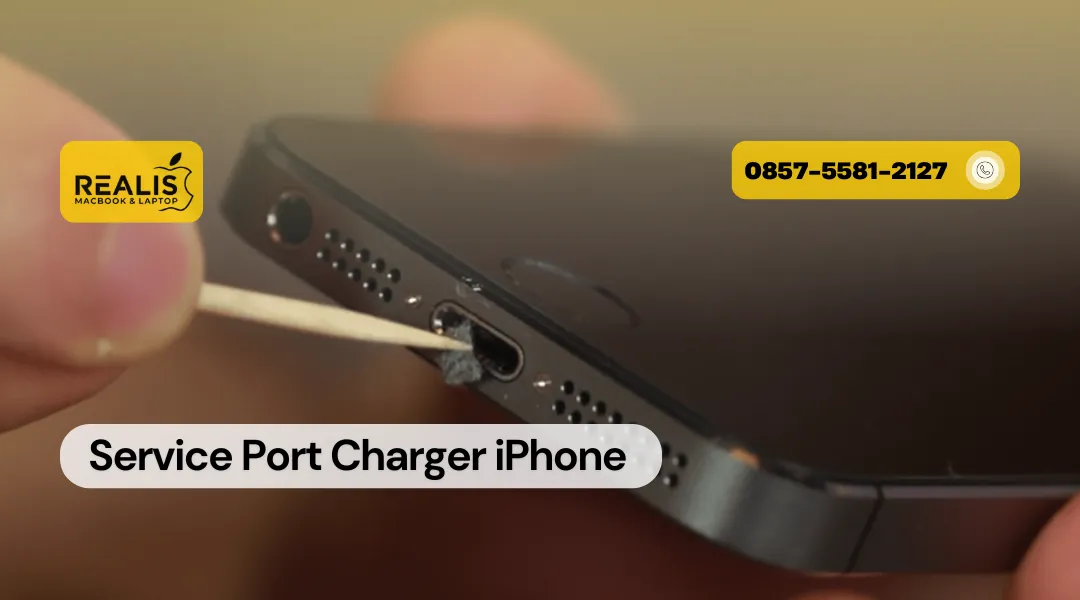 Service Port Charger iPhone di REALIS Malang
