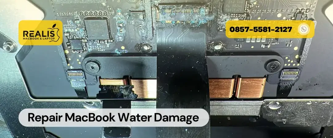 Repair MacBook Water Damage, Service MacBook Malang