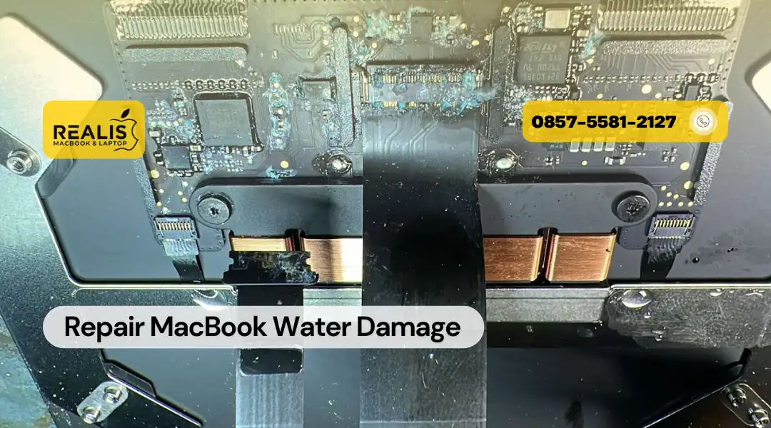 MacBook Tidak Bisa Hidup Setelah Kena Air, Service ke Realis