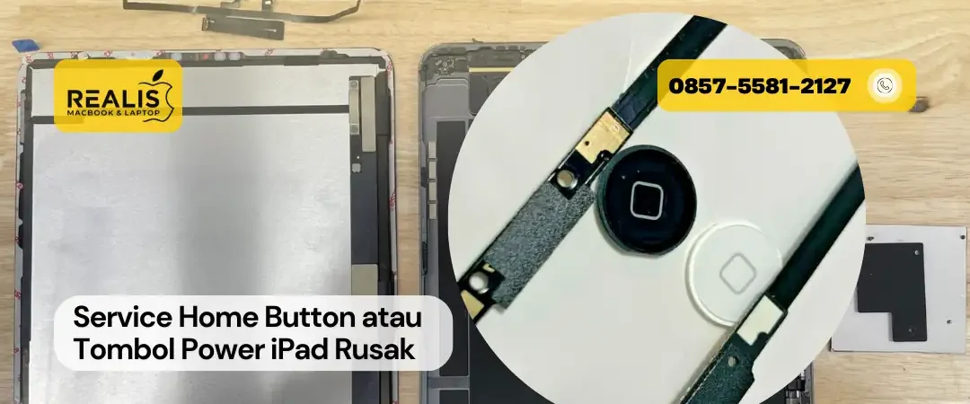 Service Home Button atau Tombol Power iPad Rusak