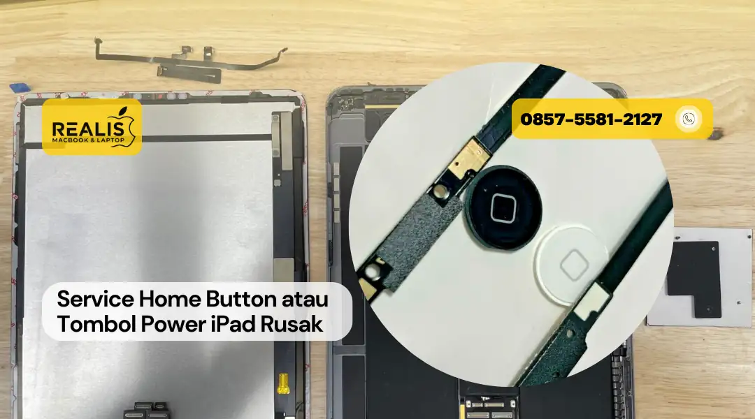 Service Home Button atau Tombol Power iPad Rusak