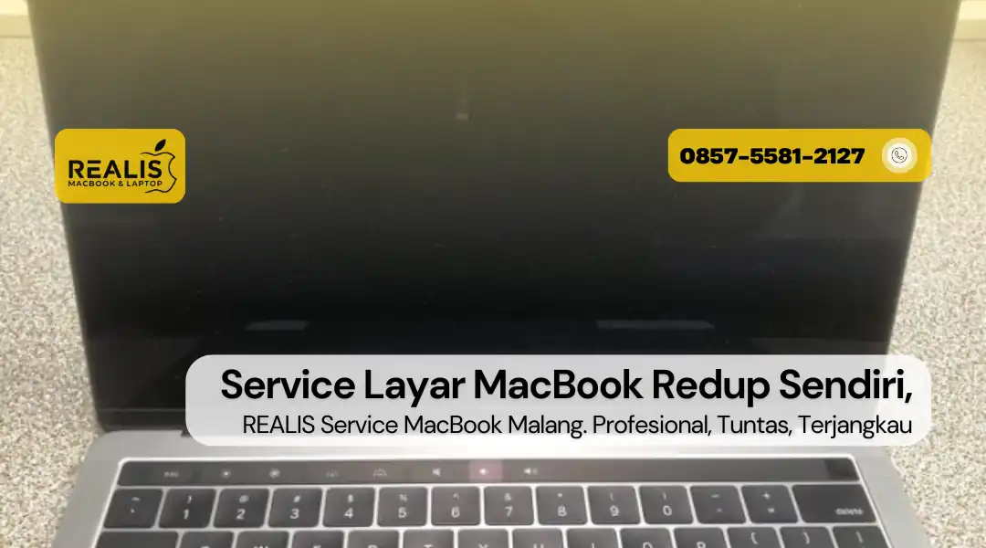 Service Layar MacBook Redup Sendiri