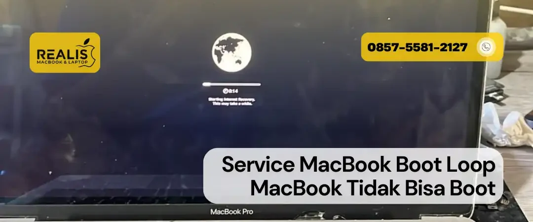 Service MacBook Boot Loop Malang Realis