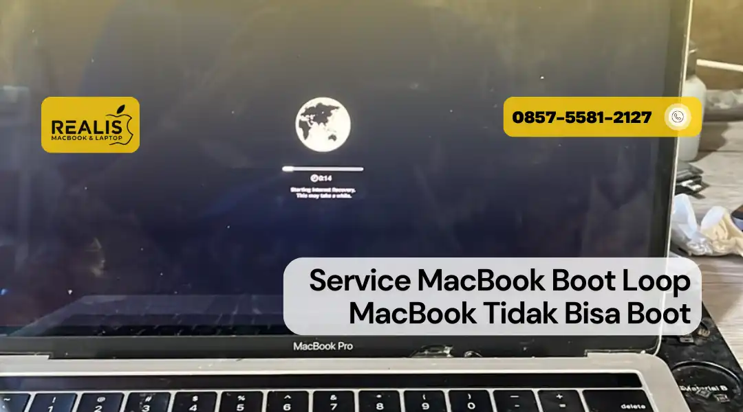 Service MacBook Boot Loop Malang Realis