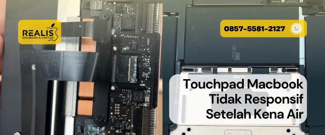 Touchpad Macbook Tidak Responsif Setelah Kena Air, Service ke Realis