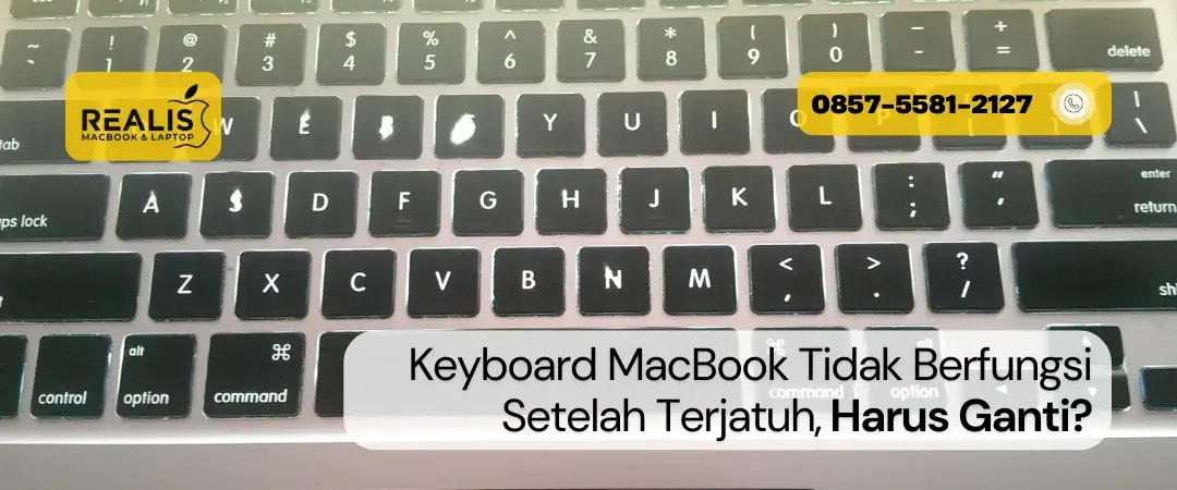 Keyboard MacBook Tidak Berfungsi Setelah Terjatuh, Harus Ganti?