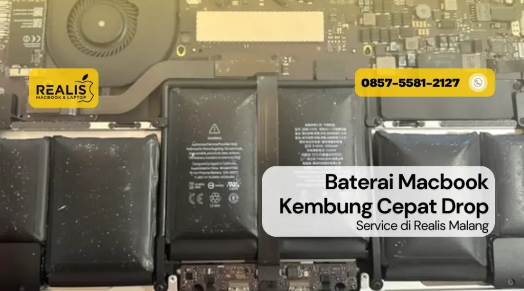 Service Baterai Macbook Kembung Cepat Drop di Malang