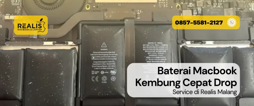 Service Baterai Macbook Kembung Cepat Drop di Malang