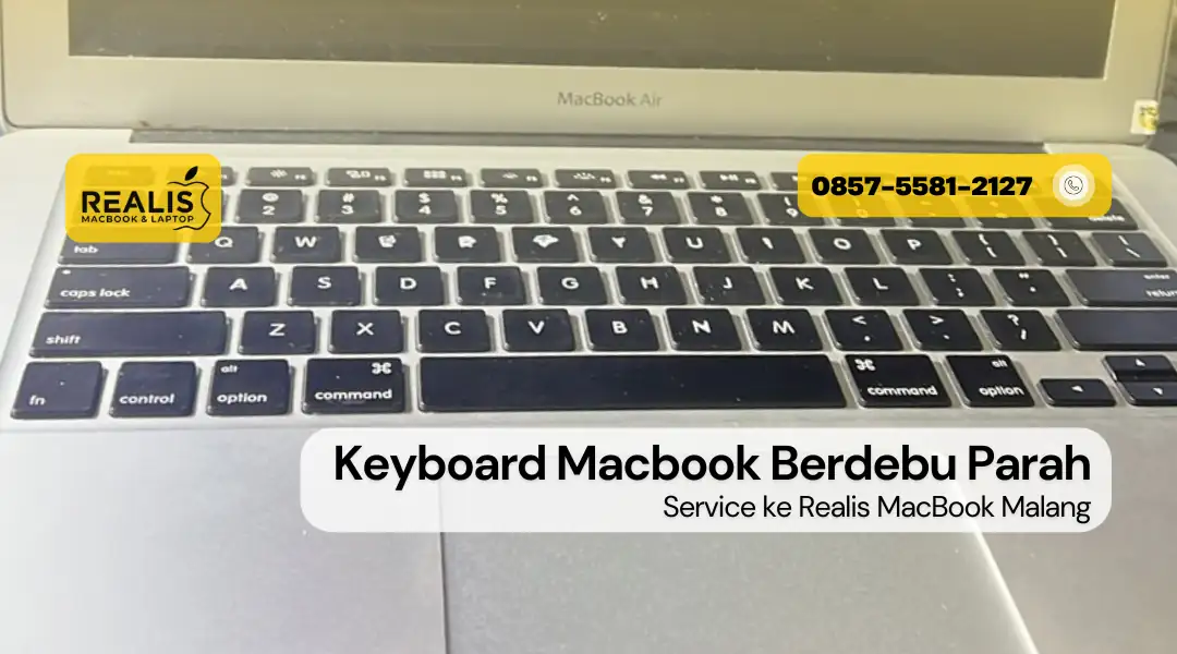 Service Keyboard MacBook Terkena Debu atau Kotoran Parah