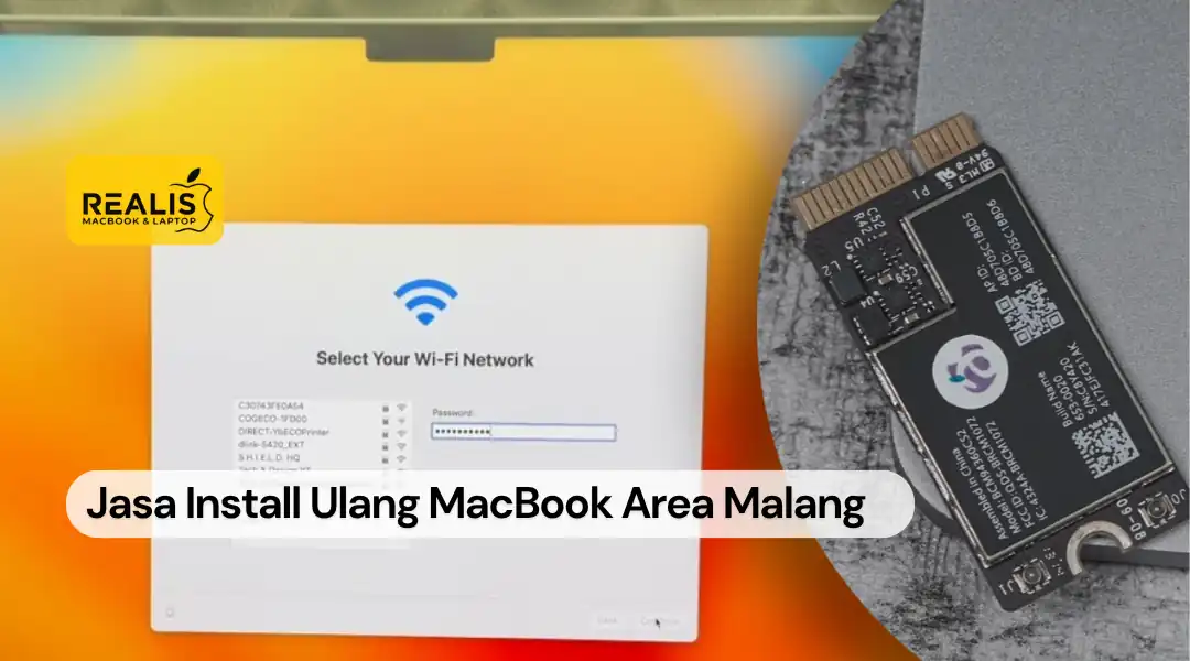 Tempat Service WiFi MacBook di Malang Realis 0857-5581-2127