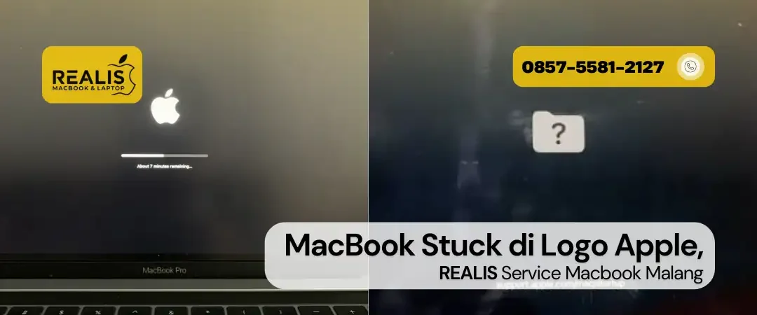 MacBook Stuck di Logo Apple, Service ke Realis Malang