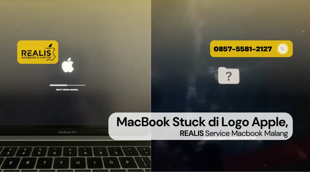 MacBook Stuck di Logo Apple, Service ke Realis Malang