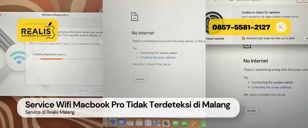Service Wifi Macbook Pro Tidak Terdeteksi di Malang