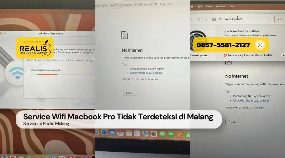 Service Wifi Macbook Pro Tidak Terdeteksi di Malang