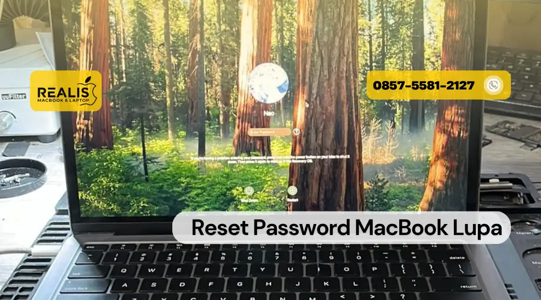 Reset Password MacBook Lupa, Service di Realis Malang